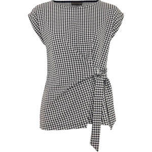 Phase Eight Halsey Houndstooth Jacquard Top